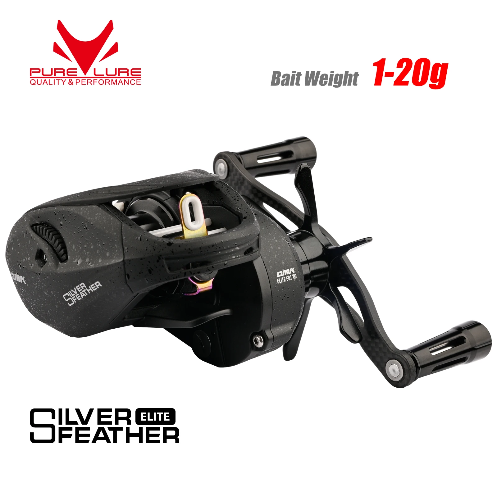 PURELURE Aluminium Body Silver Feather 4.4g Spool Ultralight BFS FINESSE Baitcasting Reel Baitcast Fishing Coil For Shad Trout
PURELURE Aluminium Body Silver Feather 4.4g Spool Ultralight BFS FINESSE Baitcasting Reel Baitcast Fishing Coil For Shad Trout