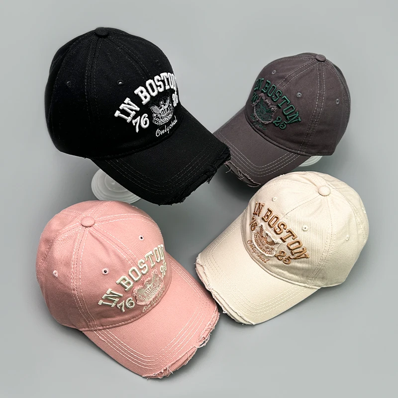 Korean Retro Letter Embroidery Baseball Hats Color Block New Men Women Sunshade Breathable Broken Versatile Fashion Snapback Cap
Korean Retro Letter Embroidery Baseball Hats Color Block New Men Women Sunshade Breathable Broken Versatile Fashion Snapback Cap