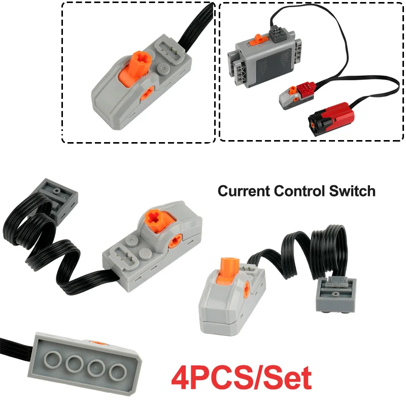 4PCS/Set 8869 Power Fucntions Technology Parts Current Control Switch For MOC Building Blocks Motor Assembled Toys Bricks
4PCS/Set 8869 Power Fucntions Technology Parts Current Control Switch For MOC Building Blocks Motor Assembled Toys Bricks