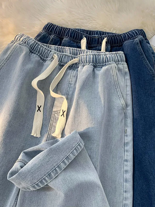 Light Wash Elastic Waist Denim Jeans Women's Spring 2026 New plus Size Loose Straight Leg Slimming Wide Leg Trendy Trousers
Light Wash Elastic Waist Denim Jeans Women's Spring 2026 New plus Size Loose Straight Leg Slimming Wide Leg Trendy Trousers