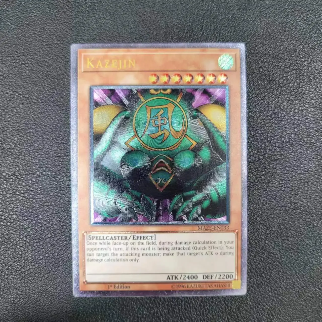 Yu-Gi-Oh UTR MAZE-EN033/ KAZEJIN Children's Gift Collectible Card Toys ((Customizable))
Yu-Gi-Oh UTR MAZE-EN033/ KAZEJIN Children's Gift Collectible Card Toys ((Customizable))