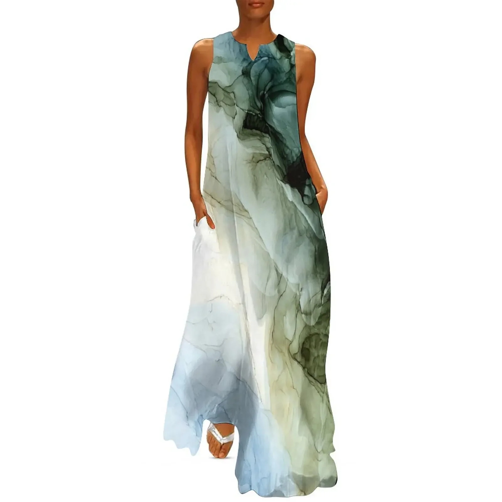 Land and Sky Abstract Landscape Painting Long Dress Long dress chic and elegant evening dress summer daily
Land and Sky Abstract Landscape Painting Long Dress Long dress chic and elegant evening dress summer daily