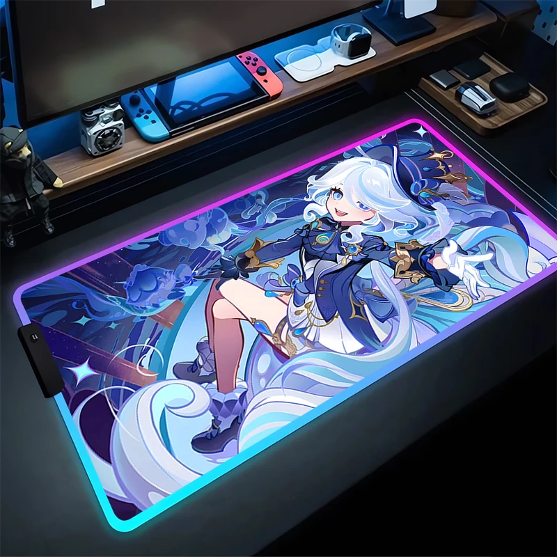 RGB Mouse Pad Furina G-Genshin Impact Non-Slip Rubber Edge locking mousepads Game play mats notebook computer Home Decor game
RGB Mouse Pad Furina G-Genshin Impact Non-Slip Rubber Edge locking mousepads Game play mats notebook computer Home Decor game