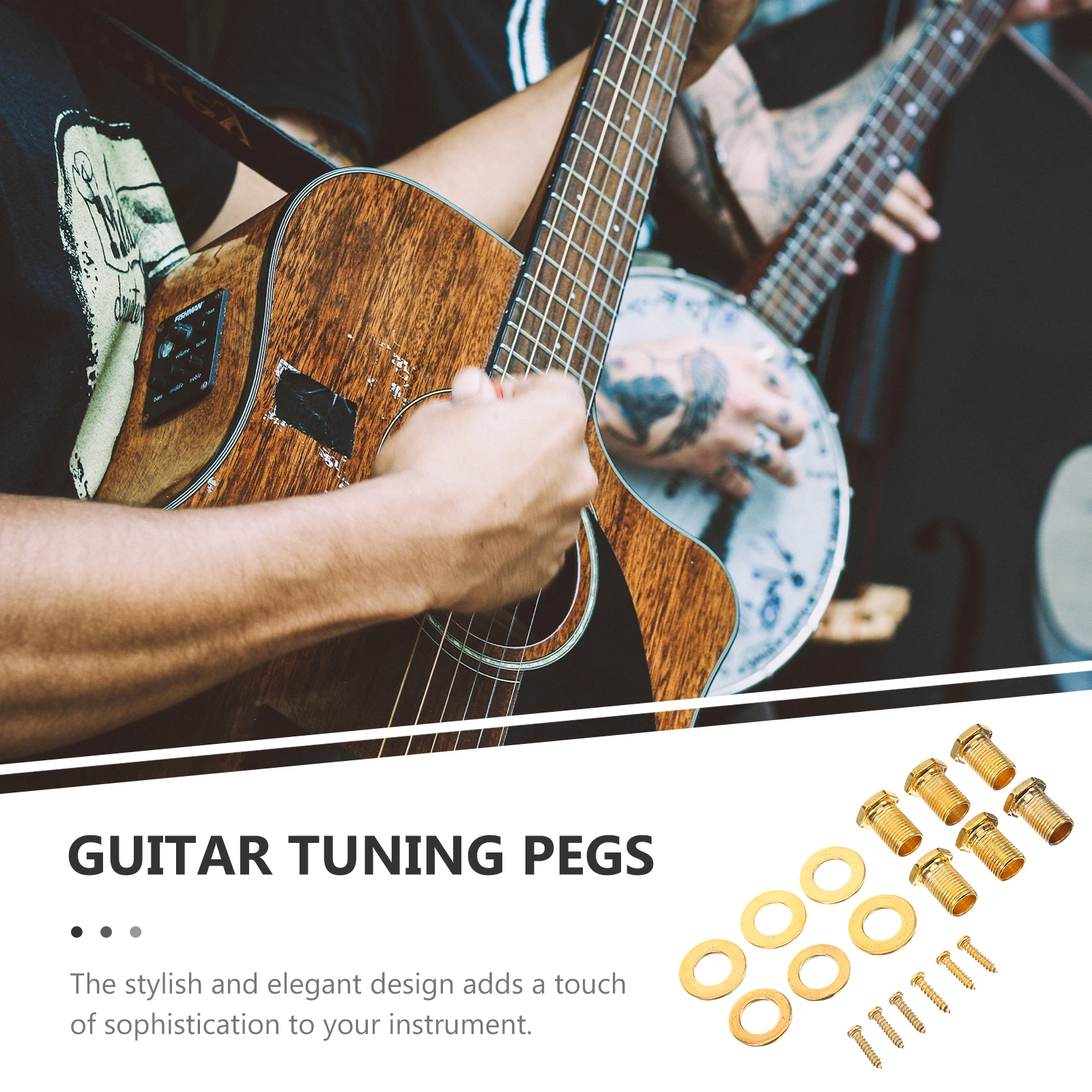 6 set 6 Sets Guitar Tuner Accessories Machine Heads Knobs Washers Screws Pegs Caps Nuts for Acoustic Electric Guitar Hardware
6 set 6 Sets Guitar Tuner Accessories Machine Heads Knobs Washers Screws Pegs Caps Nuts for Acoustic Electric Guitar Hardware