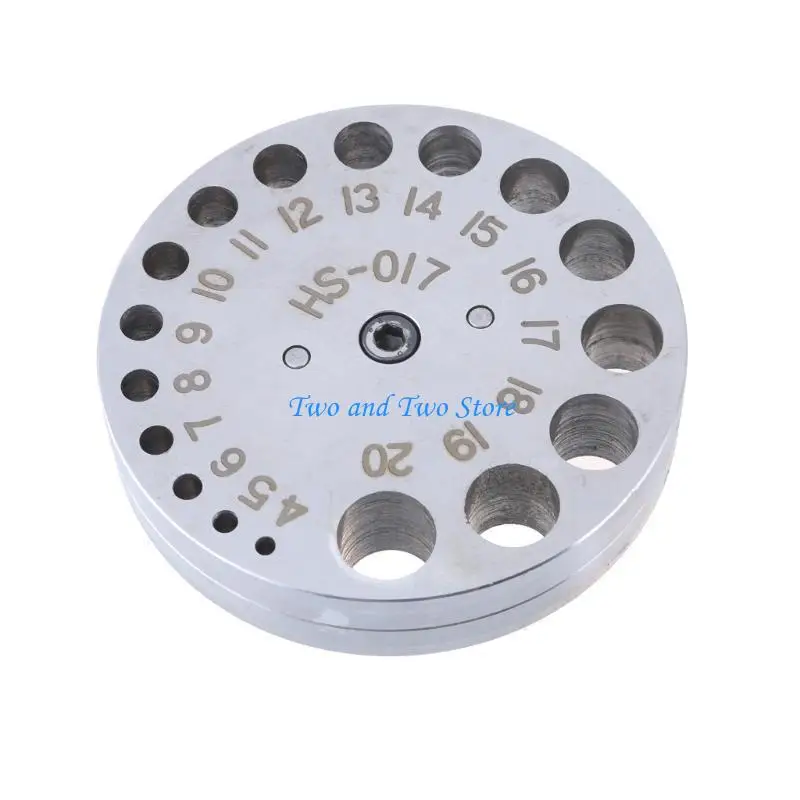 HX6F Convenient Steel Hole Puncher with Hole Positions Jewelry Disc Cutter Supplies Practical Jewelry Making Tool Equipment
HX6F Convenient Steel Hole Puncher with Hole Positions Jewelry Disc Cutter Supplies Practical Jewelry Making Tool Equipment