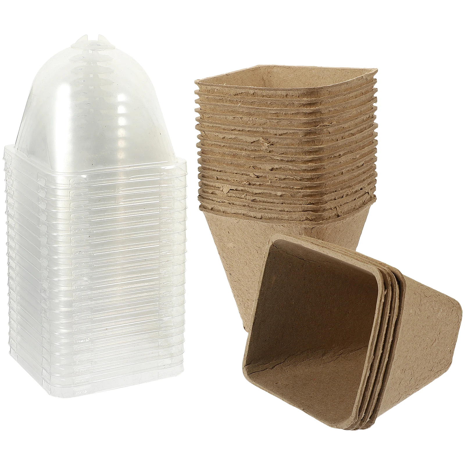 20pcs Paper Nursery Flowerpots Drainage Holes Flowerpot Cover Durable Lightweight Garden Outdoor Indoor Planting Pots
20pcs Paper Nursery Flowerpots Drainage Holes Flowerpot Cover Durable Lightweight Garden Outdoor Indoor Planting Pots