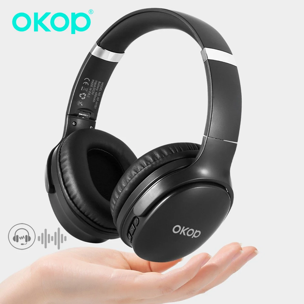 OKOPHead mountedBluetooth Noise cancelling EarphonesWaterproof and Sweatproof Sports Earrings with Stereo Gaming and Low Latency
OKOPHead mountedBluetooth Noise cancelling EarphonesWaterproof and Sweatproof Sports Earrings with Stereo Gaming and Low Latency