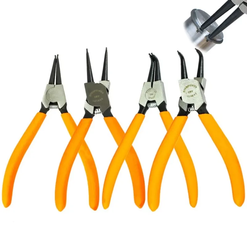 Snap Ring Pliers 7 Inches Cr-V Circlip Pliers Internal External Retaining Ring Pliers
Snap Ring Pliers 7 Inches Cr-V Circlip Pliers Internal External Retaining Ring Pliers