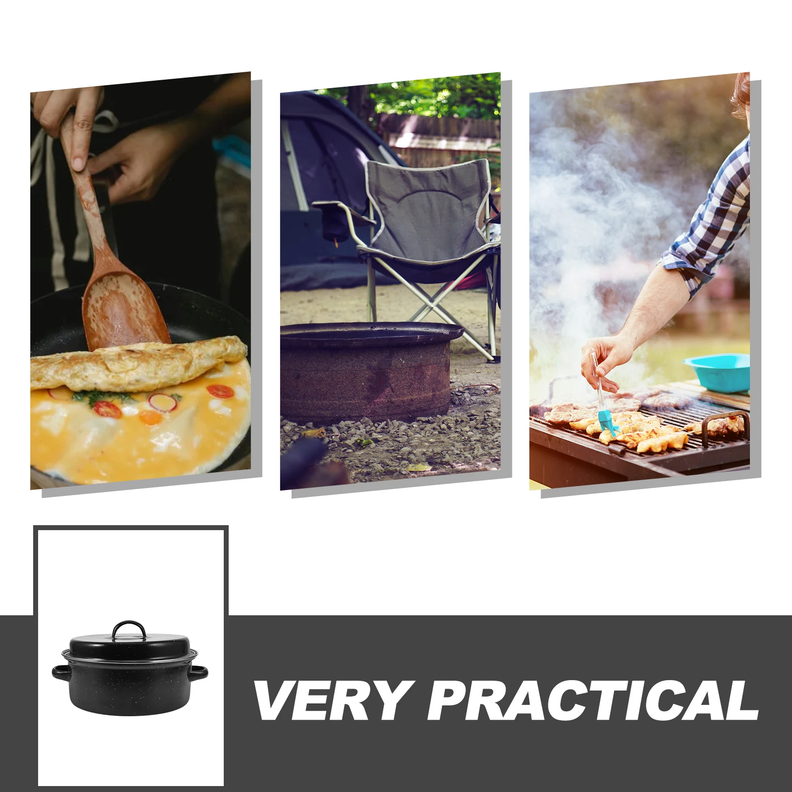 Сковорода для жарки, кастрюля с гладкими краями, бытовая эмалированная сковорода с двойной ручкой, кухонная духовка, безопасная прочная эмалированная кастрюля для барбекю
Сковорода для жарки, кастрюля с гладкими краями, бытовая эмалированная сковорода с двойной ручкой, кухонная духовка, безопасная прочная эмалированная кастрюля для барбекю