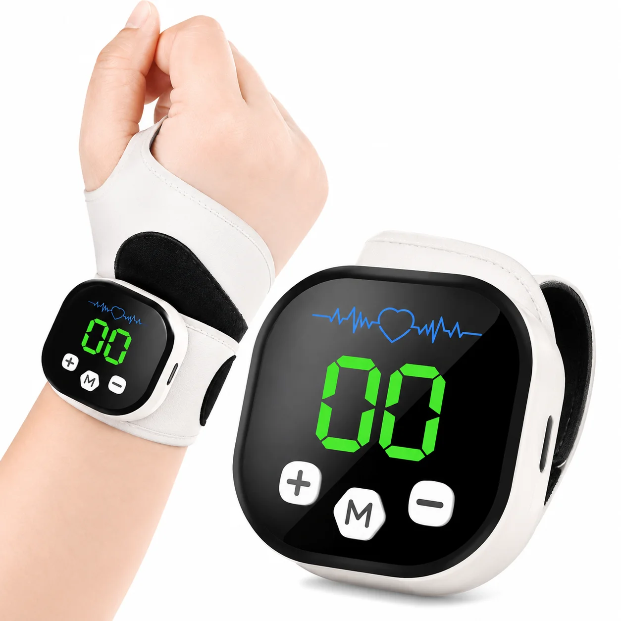 Smart EMS Wrist Massager Heat Therapy Brace Adjustable USB Rechargeable Breathable Wrist Support for Home Office & Sports
Smart EMS Wrist Massager Heat Therapy Brace Adjustable USB Rechargeable Breathable Wrist Support for Home Office & Sports
