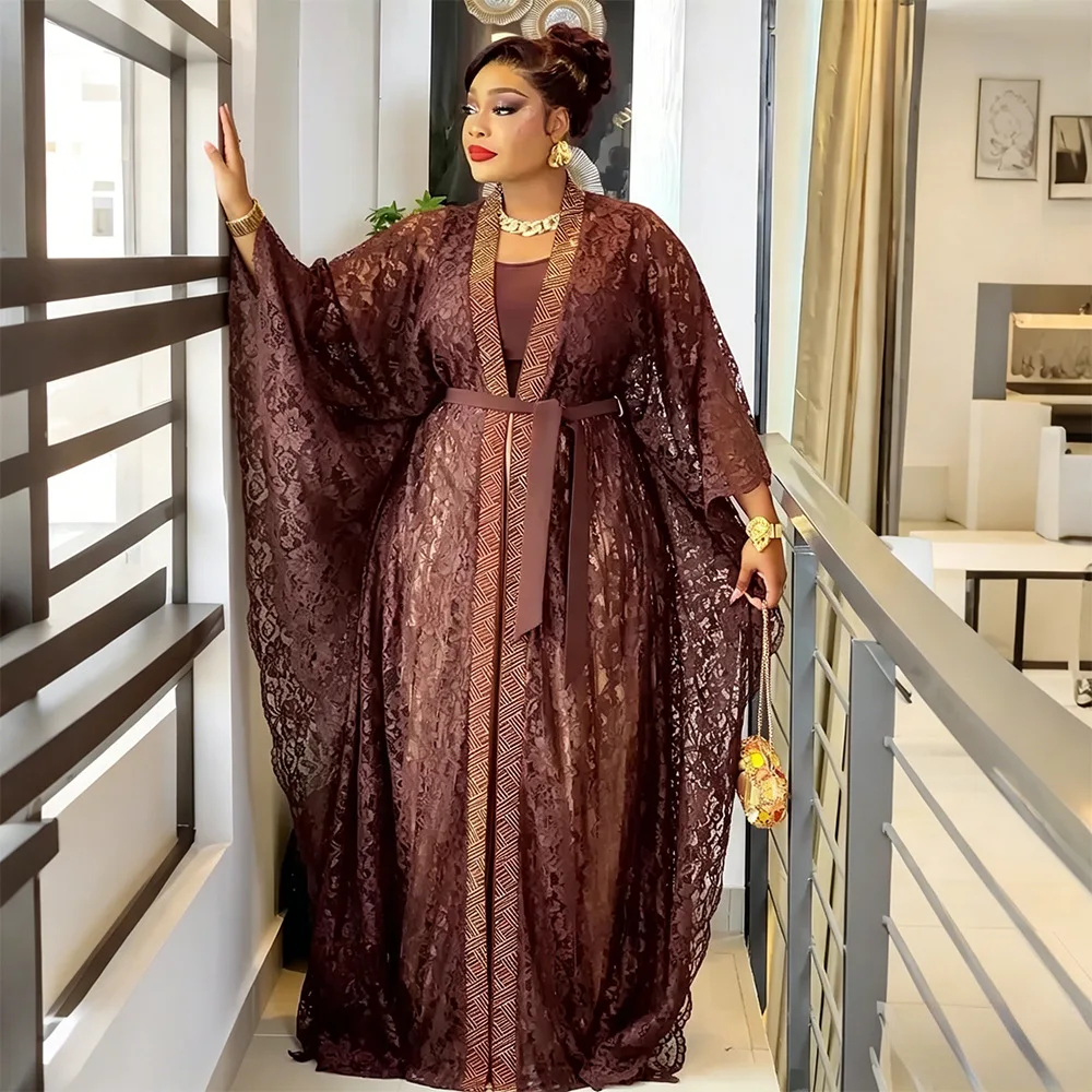 African Clothes for Women 2 PCS Sets Kaftan Boubou Robe Dashiki Ankara Lace Gown Plus Size Turkey Evening Party Long Dresses
African Clothes for Women 2 PCS Sets Kaftan Boubou Robe Dashiki Ankara Lace Gown Plus Size Turkey Evening Party Long Dresses