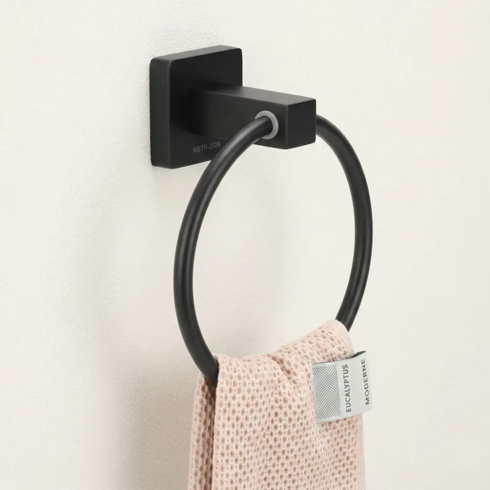 Practical Stainless Steel Towel Ring Wall Mounted Round Towel Holder Durable Black Towel Hanger Bathroom Kitchen Laundry Room
Practical Stainless Steel Towel Ring Wall Mounted Round Towel Holder Durable Black Towel Hanger Bathroom Kitchen Laundry Room