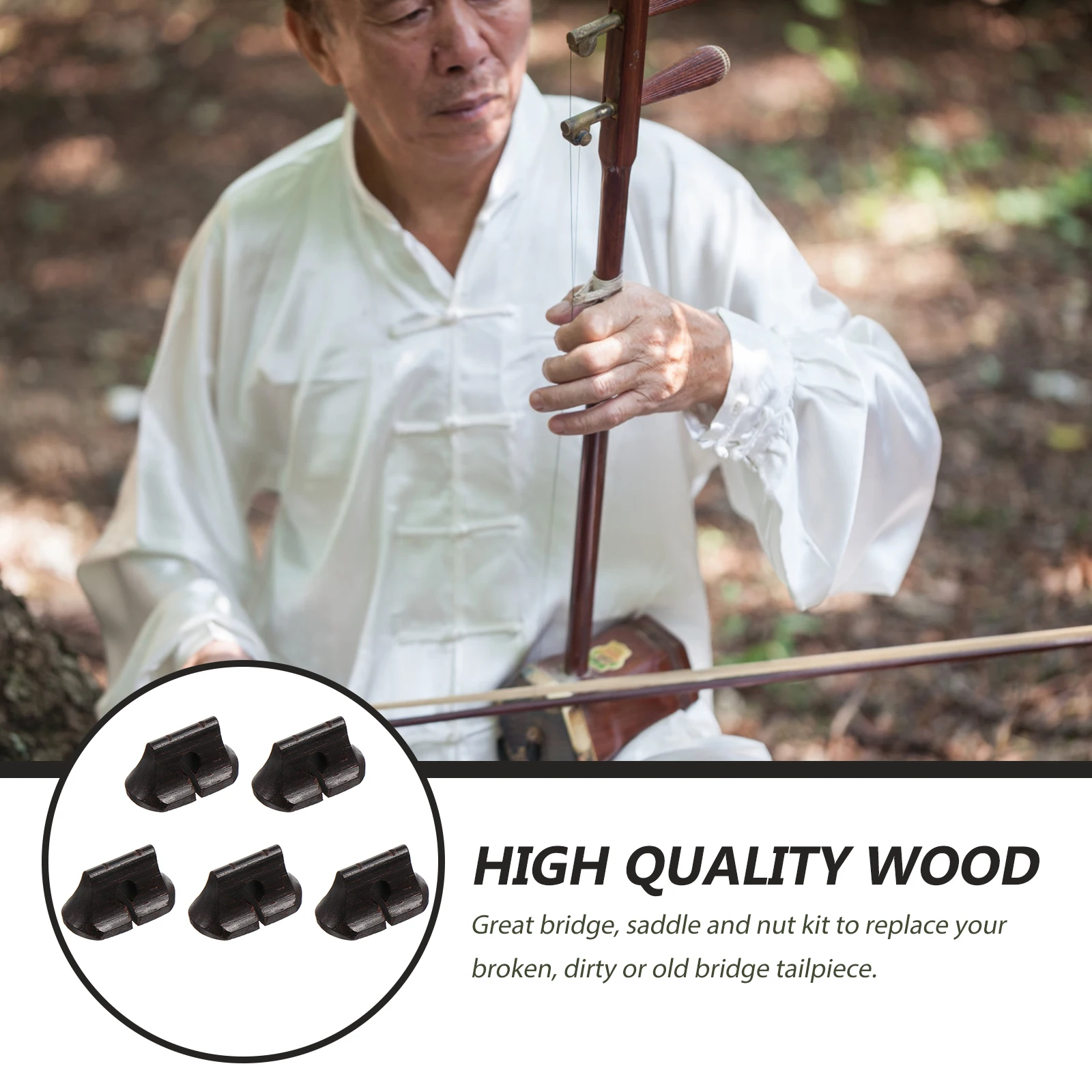5 Pcs Erhu Code Bridge Chinese Musical Instrument Accessories Traditional Supplies
5 Pcs Erhu Code Bridge Chinese Musical Instrument Accessories Traditional Supplies