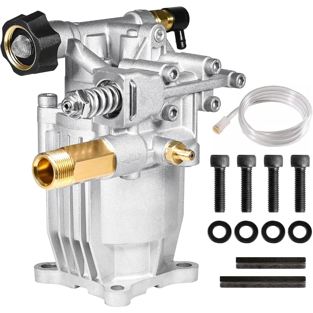 US Shipping Horizontal Pressure Washer Pump 3400 PSI 2.5 GPM 3/4 Shaft Replacement for Power Washer
US Shipping Horizontal Pressure Washer Pump 3400 PSI 2.5 GPM 3/4 Shaft Replacement for Power Washer