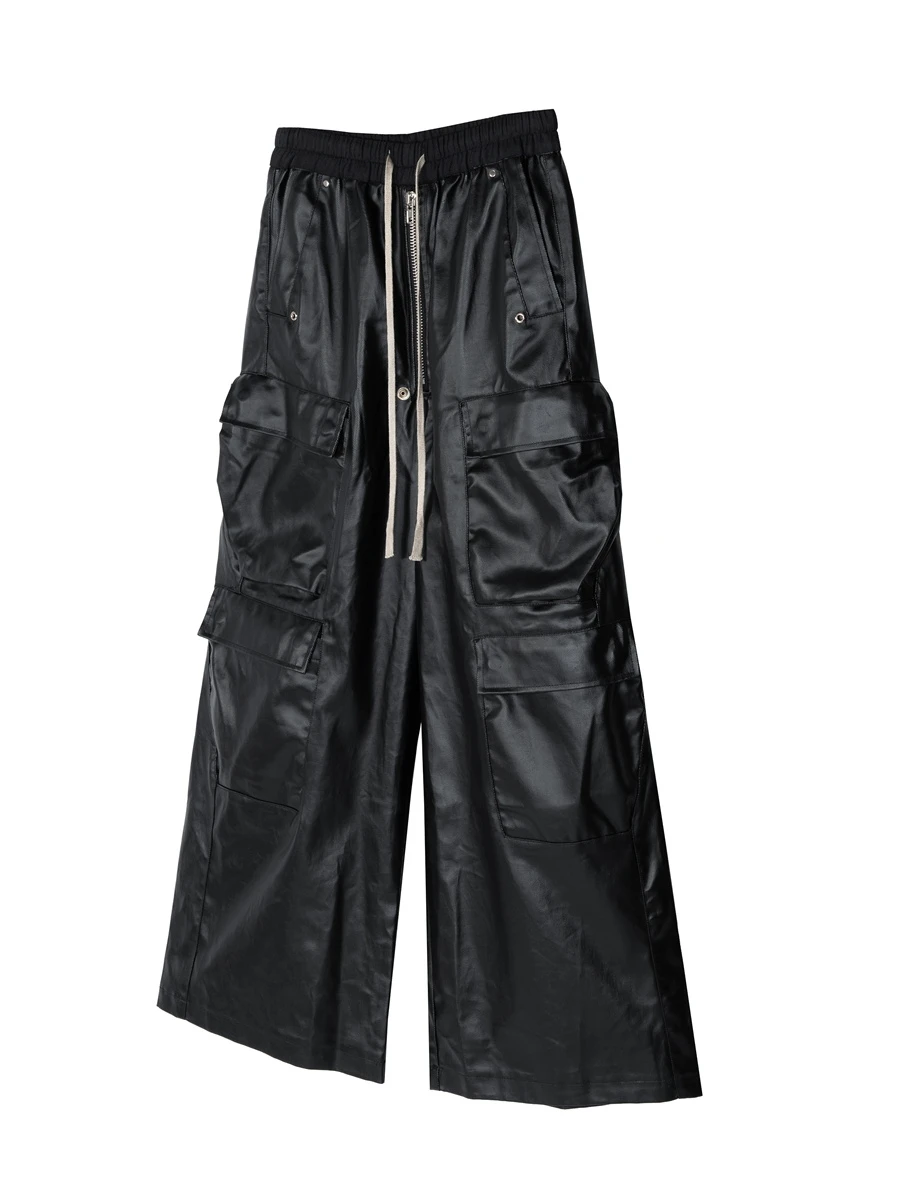 RO Sle k Multket Workwear Straight Casual Dstring Matte Surface Coated Wide Leg Floor Length Pants ex
RO Sle k Multket Workwear Straight Casual Dstring Matte Surface Coated Wide Leg Floor Length Pants ex