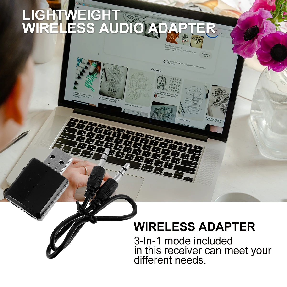 Adapter Usb 5.0 Wireless Receiver Transmitter 3-In-1 Audio Dongle For Pc Laptop Smartphone Headphones Black
Adapter Usb 5.0 Wireless Receiver Transmitter 3-In-1 Audio Dongle For Pc Laptop Smartphone Headphones Black