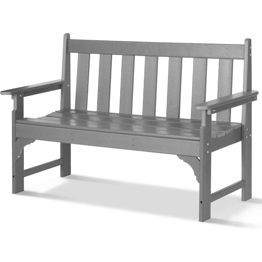Outdoor Bench, HDPE All Weather Patio Bench Load Up To 800 Lbs, Rot-Proof Fade Proof for Patio, Porch, 2-Person Garden Bench
Outdoor Bench, HDPE All Weather Patio Bench Load Up To 800 Lbs, Rot-Proof Fade Proof for Patio, Porch, 2-Person Garden Bench