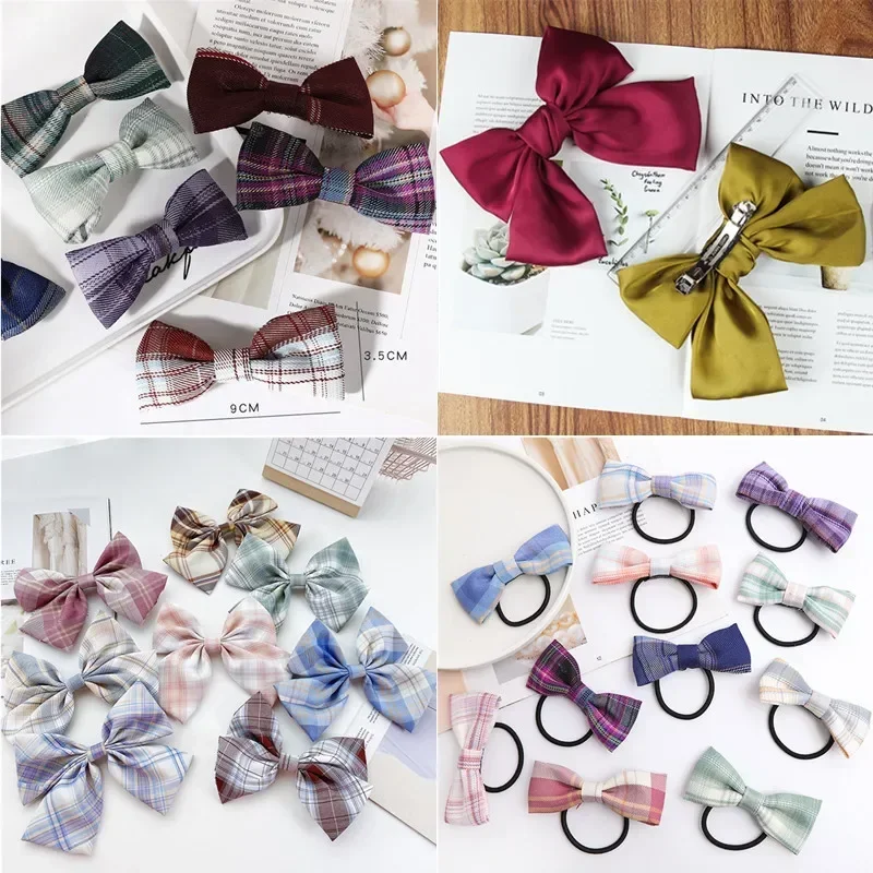 Korean version of hair accessories girl JK girl bow ponytail hairpin collegiate uniform fabric plaid top clip
Korean version of hair accessories girl JK girl bow ponytail hairpin collegiate uniform fabric plaid top clip