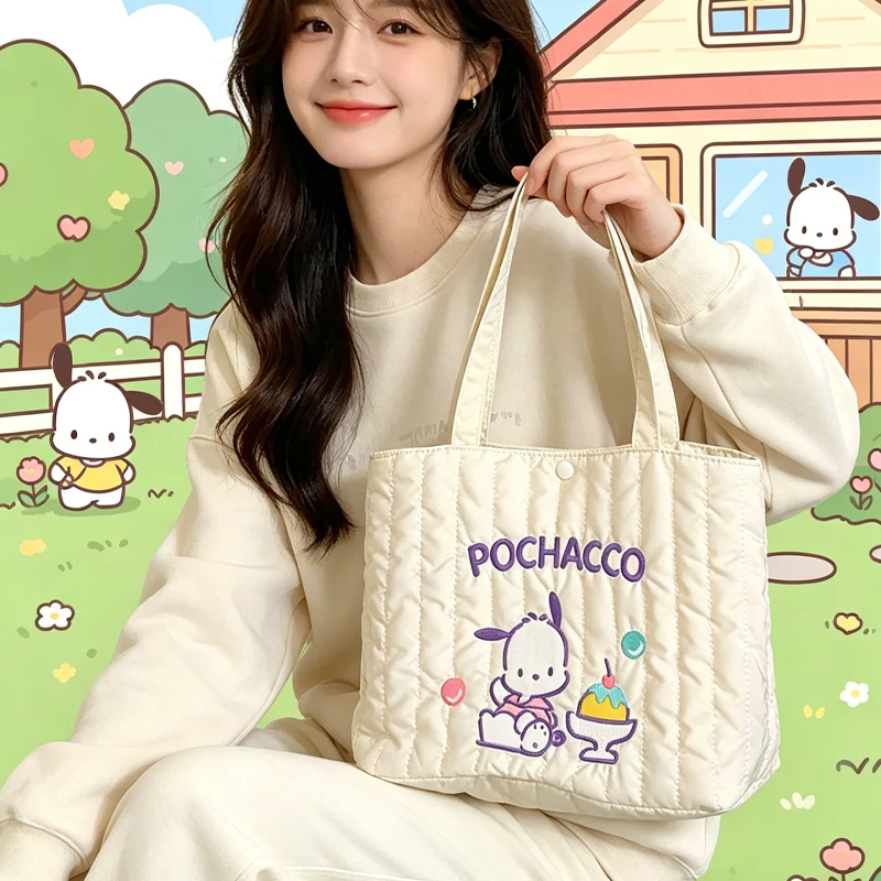 New Embroidery Tote Bag Pochacco Anime Lovely Cartoon Cinnamoroll Girl Student High-Capacity Handbag Kawaii Cartoon Student
New Embroidery Tote Bag Pochacco Anime Lovely Cartoon Cinnamoroll Girl Student High-Capacity Handbag Kawaii Cartoon Student