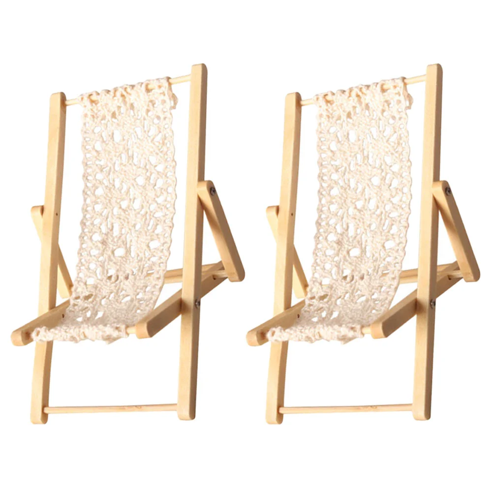 2 Pcs Home Decoration Mini Recliner Foldable Beach Chair Miniature Lounge Seaside
2 Pcs Home Decoration Mini Recliner Foldable Beach Chair Miniature Lounge Seaside