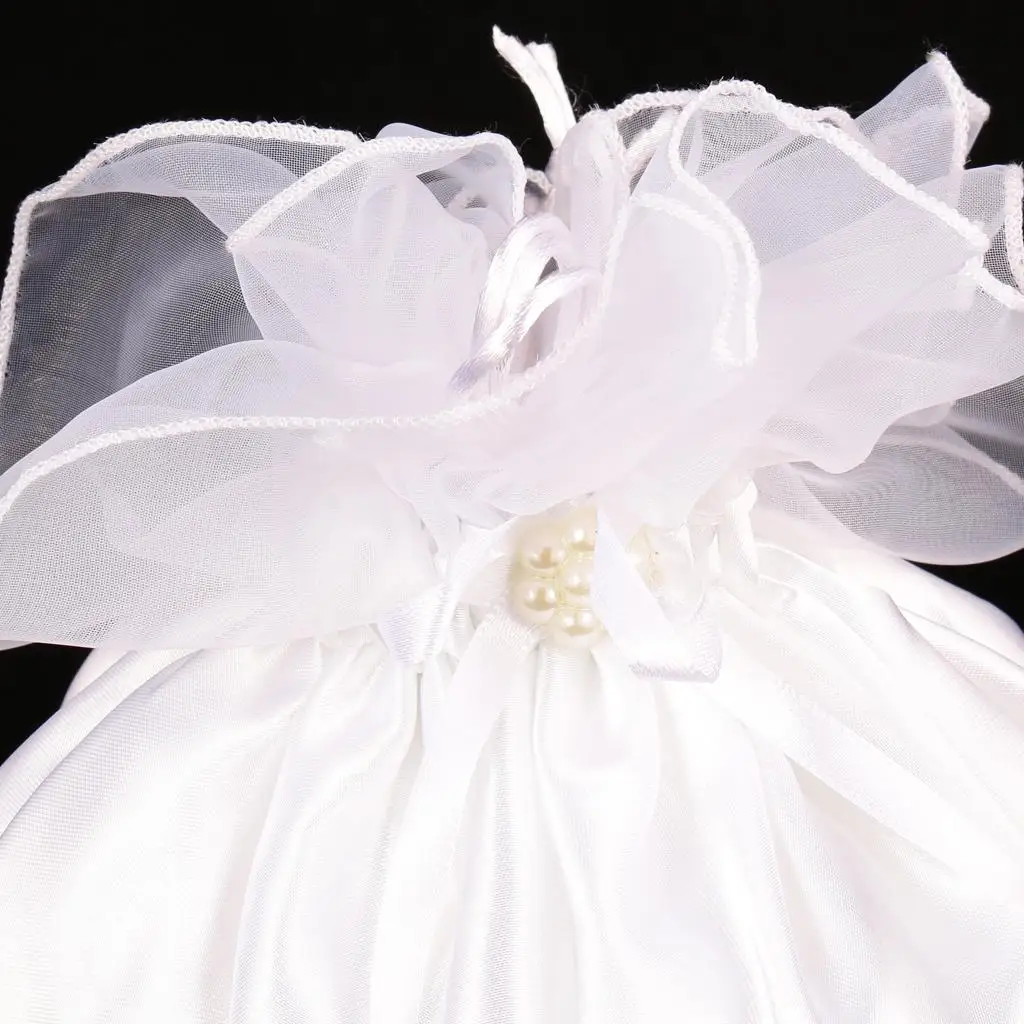 White Satin Bridal Bag, Wedding Flowergirl Handbags White Pearl & Embroidery Flower
White Satin Bridal Bag, Wedding Flowergirl Handbags White Pearl & Embroidery Flower