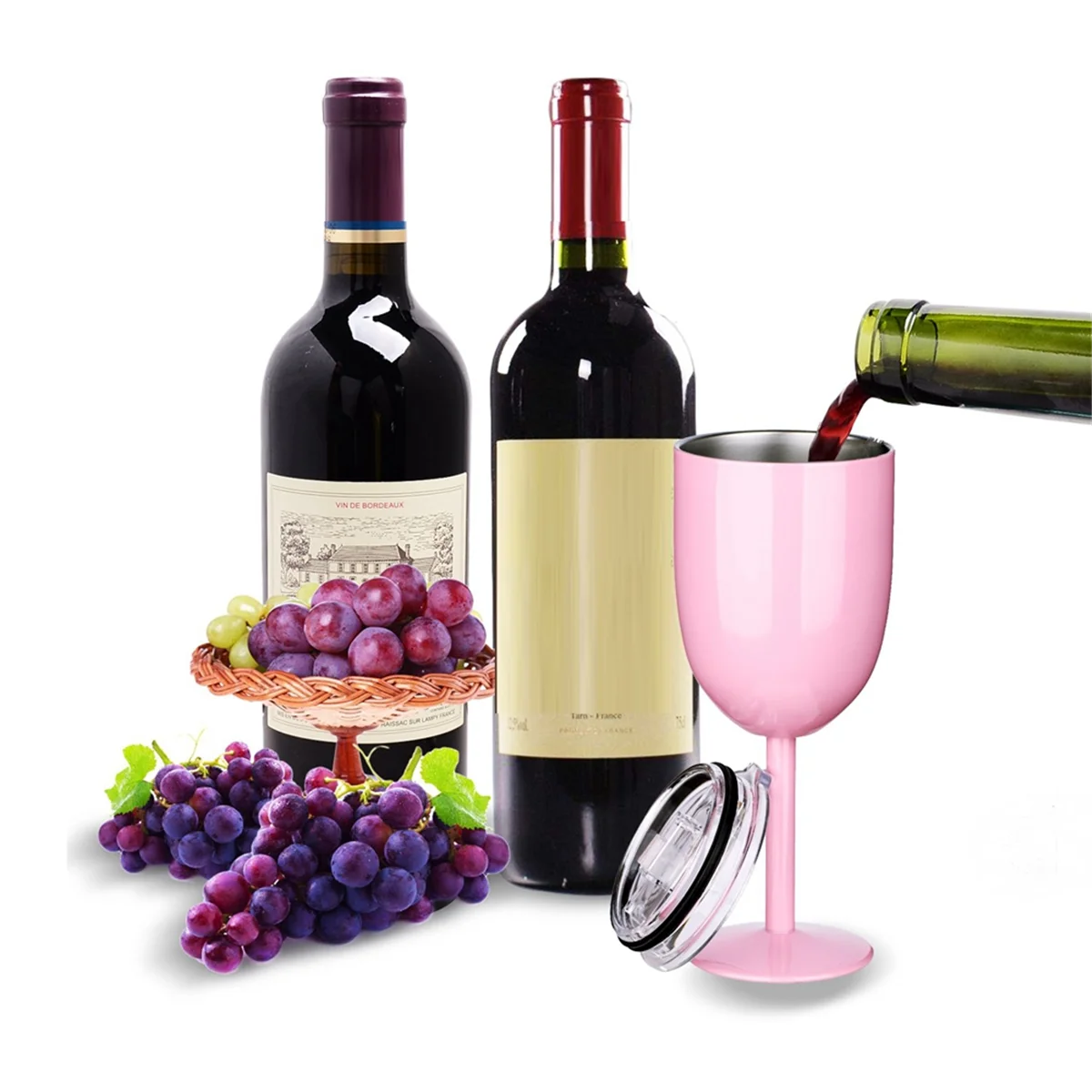 insulated wine tumbler 2PCS Insulated Pink Wine Glasses Double Wall Food Grade Stainless Steel Travel Wine Cup with Leak Proof L
insulated wine tumbler 2PCS Insulated Pink Wine Glasses Double Wall Food Grade Stainless Steel Travel Wine Cup with Leak Proof L