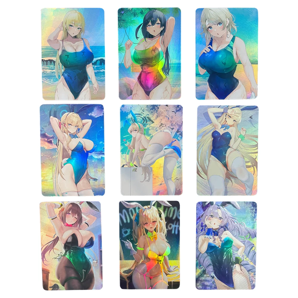 3Pcs/set Anime Girls Color Flash Card Bunny Girl Underwear Uniform Series Classic Game Anime Collection Cards Diy Gift Toys
3Pcs/set Anime Girls Color Flash Card Bunny Girl Underwear Uniform Series Classic Game Anime Collection Cards Diy Gift Toys