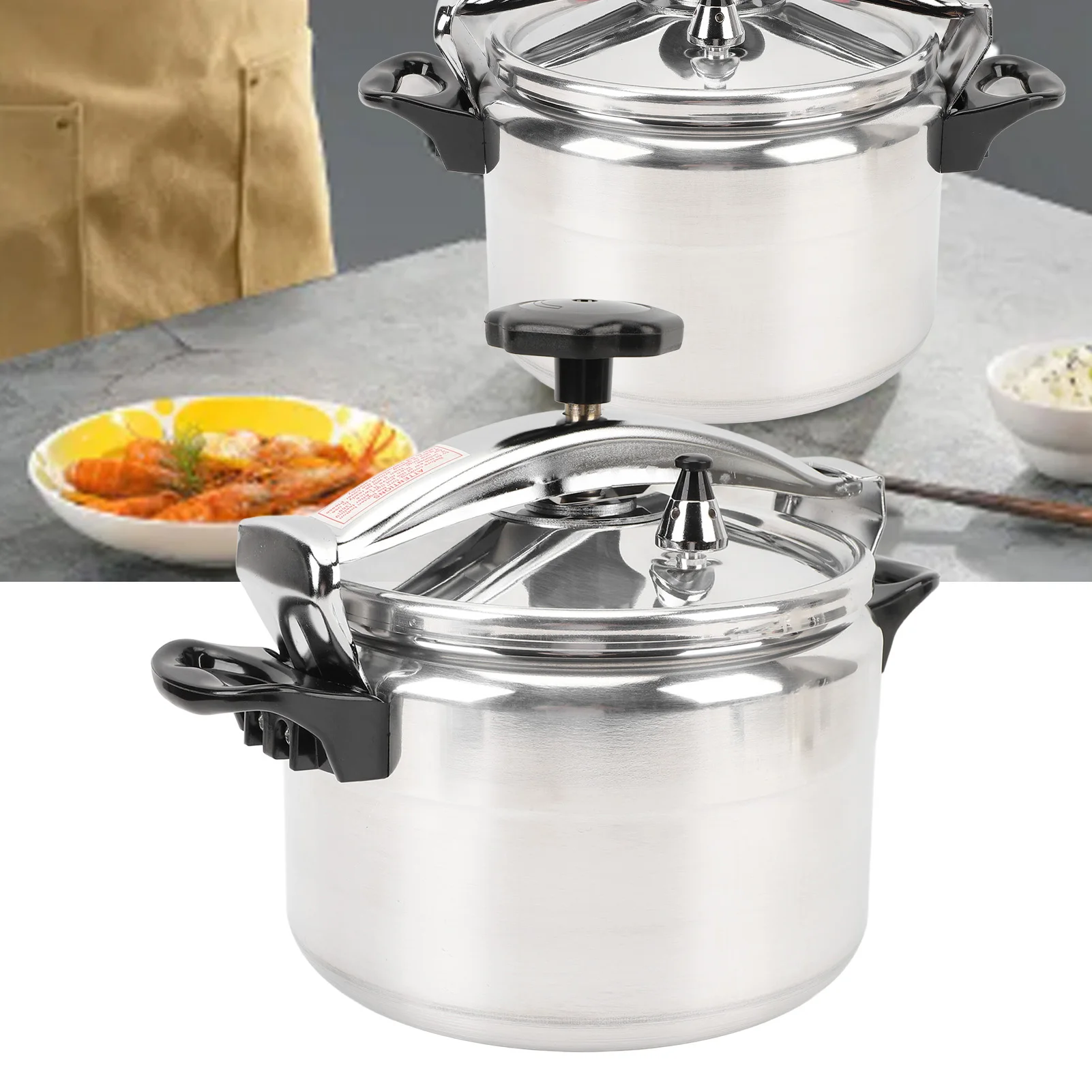 Dual Ear Design for Gas Stove Family,7L Professional Aluminum Pressure Cooker Non-Coating Large Capacity
Dual Ear Design for Gas Stove Family,7L Professional Aluminum Pressure Cooker Non-Coating Large Capacity