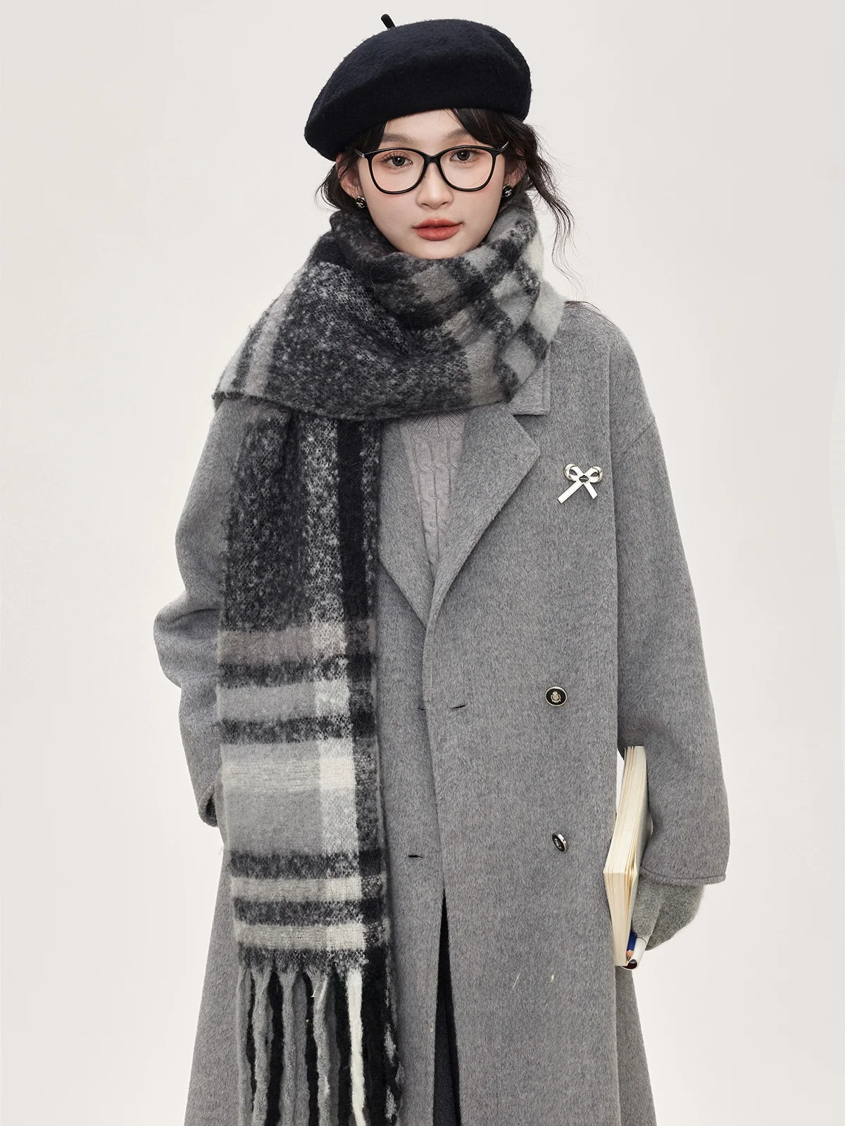 Double-Sided Woolen Coat ey Long Fem Outerwear South Deer Star River Secret Land High-End Feeling Korean Sle Polyester
Double-Sided Woolen Coat ey Long Fem Outerwear South Deer Star River Secret Land High-End Feeling Korean Sle Polyester