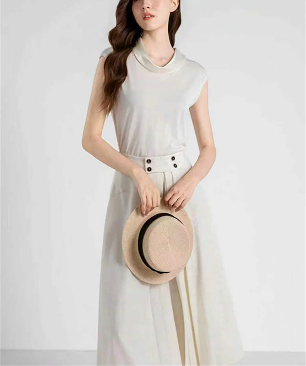Women's Summer 100% Silk Knit Sleeveless Vest Top Comfortable and Versatile
Women's Summer 100% Silk Knit Sleeveless Vest Top Comfortable and Versatile