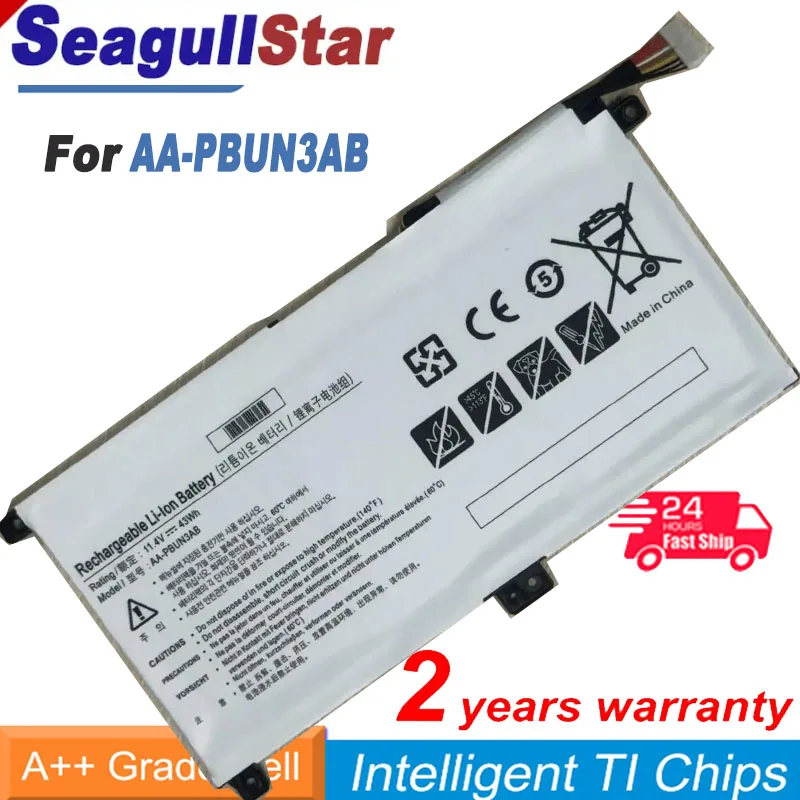 SeagullStar AA-PBUN3AB Laptop Battery For SAMSUNG NP530E5M 500R5M NP740U5L 8500GM 300E4M PBUN3AB 11.4V 43Wh
SeagullStar AA-PBUN3AB Laptop Battery For SAMSUNG NP530E5M 500R5M NP740U5L 8500GM 300E4M PBUN3AB 11.4V 43Wh