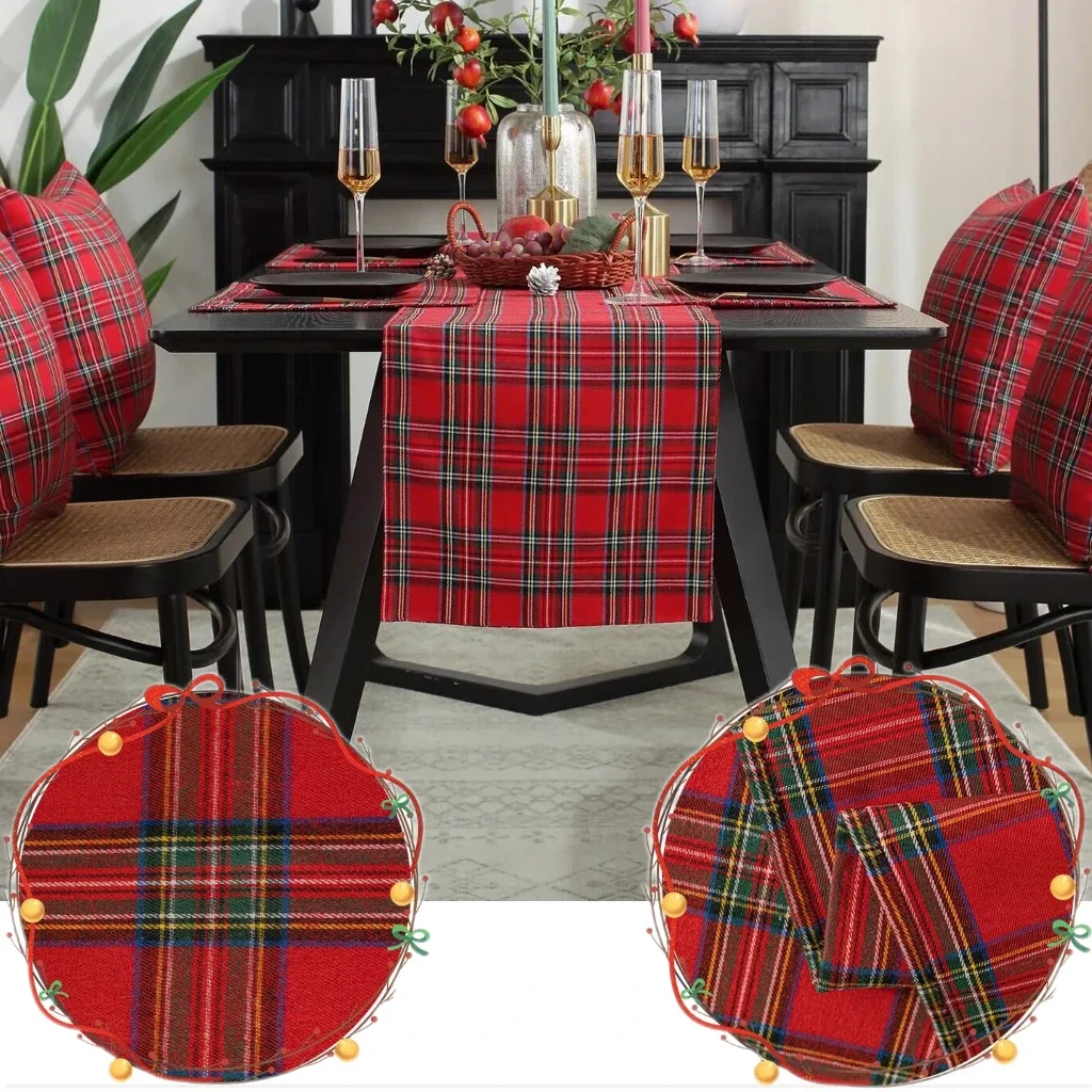 Christmas Table Runner Red Scottish Tartan Plaid Tablecloth Christmas Decorations For Home Festival Gifts Table Cover Runner
Christmas Table Runner Red Scottish Tartan Plaid Tablecloth Christmas Decorations For Home Festival Gifts Table Cover Runner
