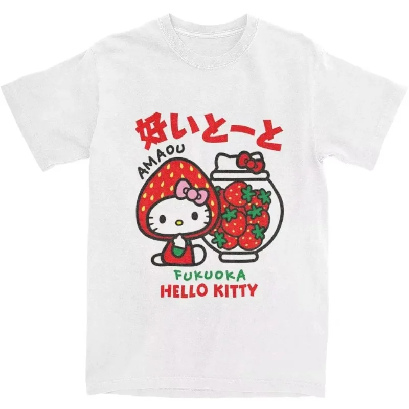Hello Kitty Strawberry Pattern Women's Printed T-shirt Cartoon Style Multi Functional Leisure Street Y2K Women's T-shirt Kids
Hello Kitty Strawberry Pattern Women's Printed T-shirt Cartoon Style Multi Functional Leisure Street Y2K Women's T-shirt Kids