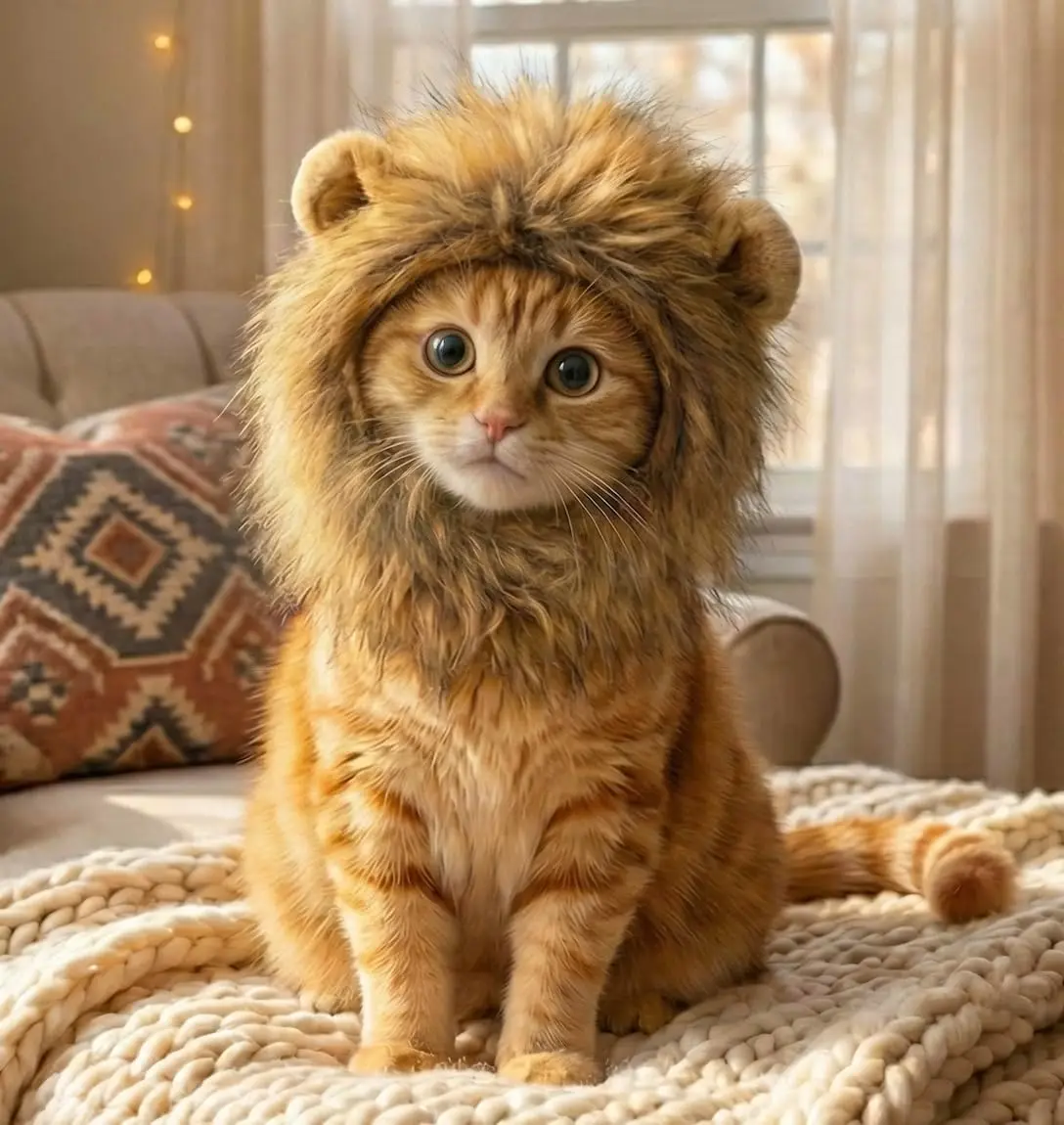 Creative Cat Supplies Microphone Head Cover Lion Head Fake Ears Dog Hat with Ears Transformed Into A Brand New Pet Funny Hat
Creative Cat Supplies Microphone Head Cover Lion Head Fake Ears Dog Hat with Ears Transformed Into A Brand New Pet Funny Hat