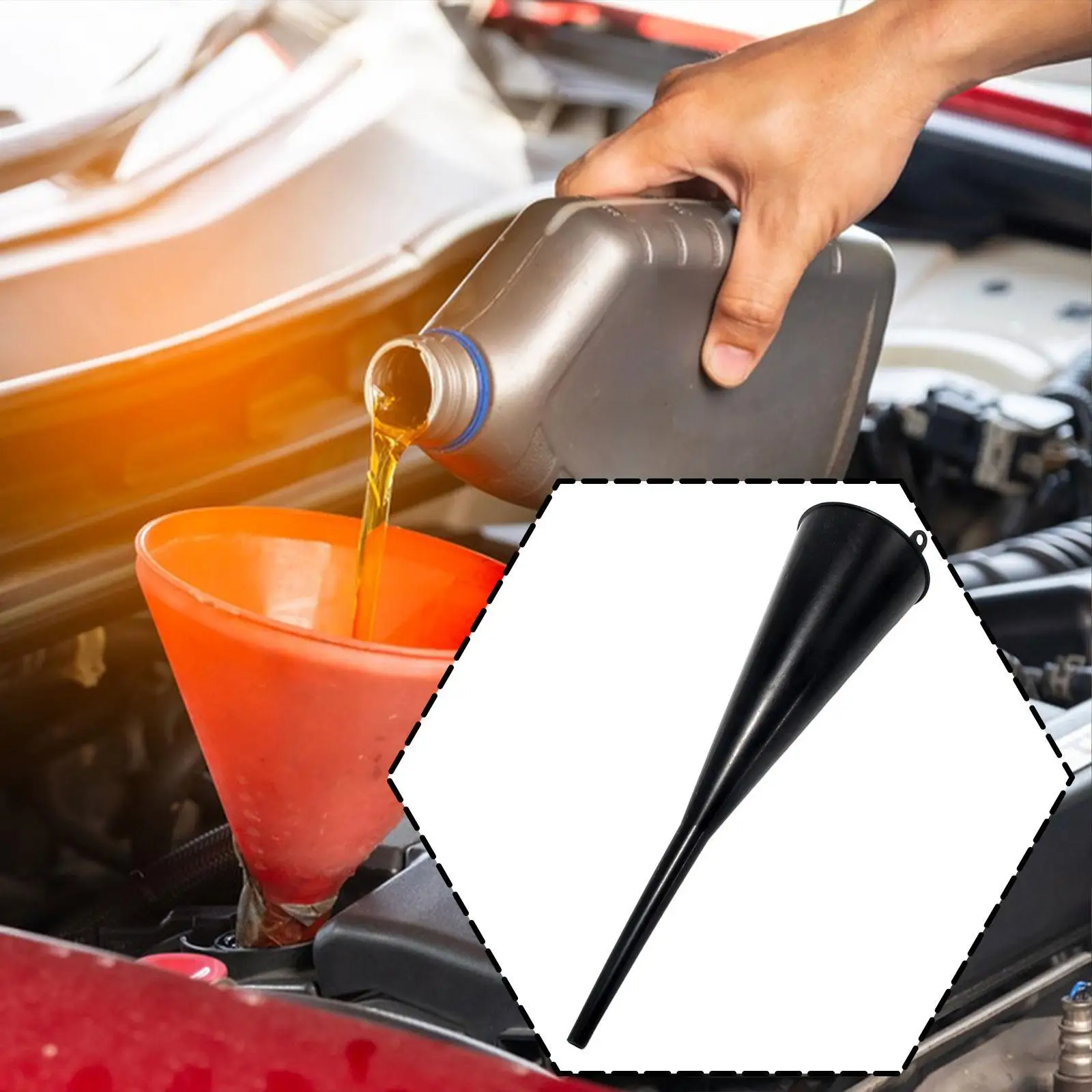 Масляная воронка Легкая для замены масла Многофункциональная удобная длинная горловина
Масляная воронка Легкая для замены масла Многофункциональная удобная длинная горловина