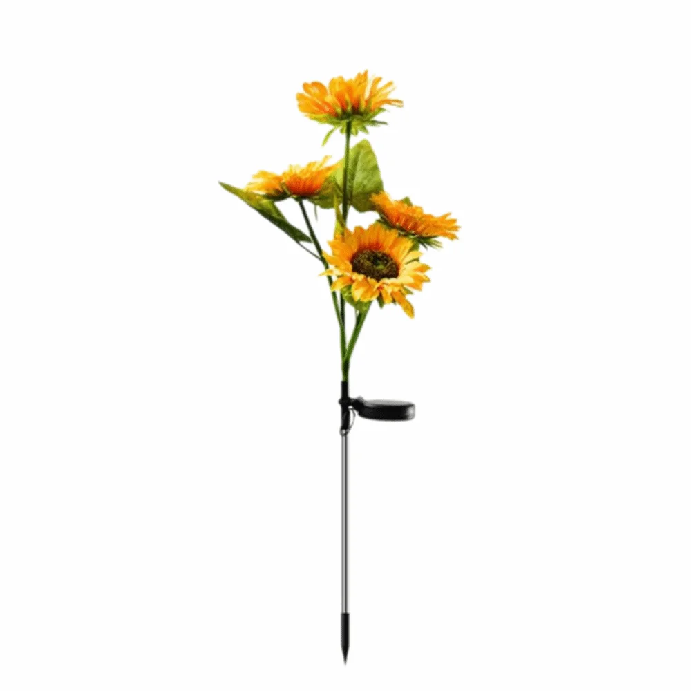 Solar Powered LED Solar Sunflower Lights Waterproof LED Light Landscape Lamp Night Light Simulation Design Flower Light
Solar Powered LED Solar Sunflower Lights Waterproof LED Light Landscape Lamp Night Light Simulation Design Flower Light