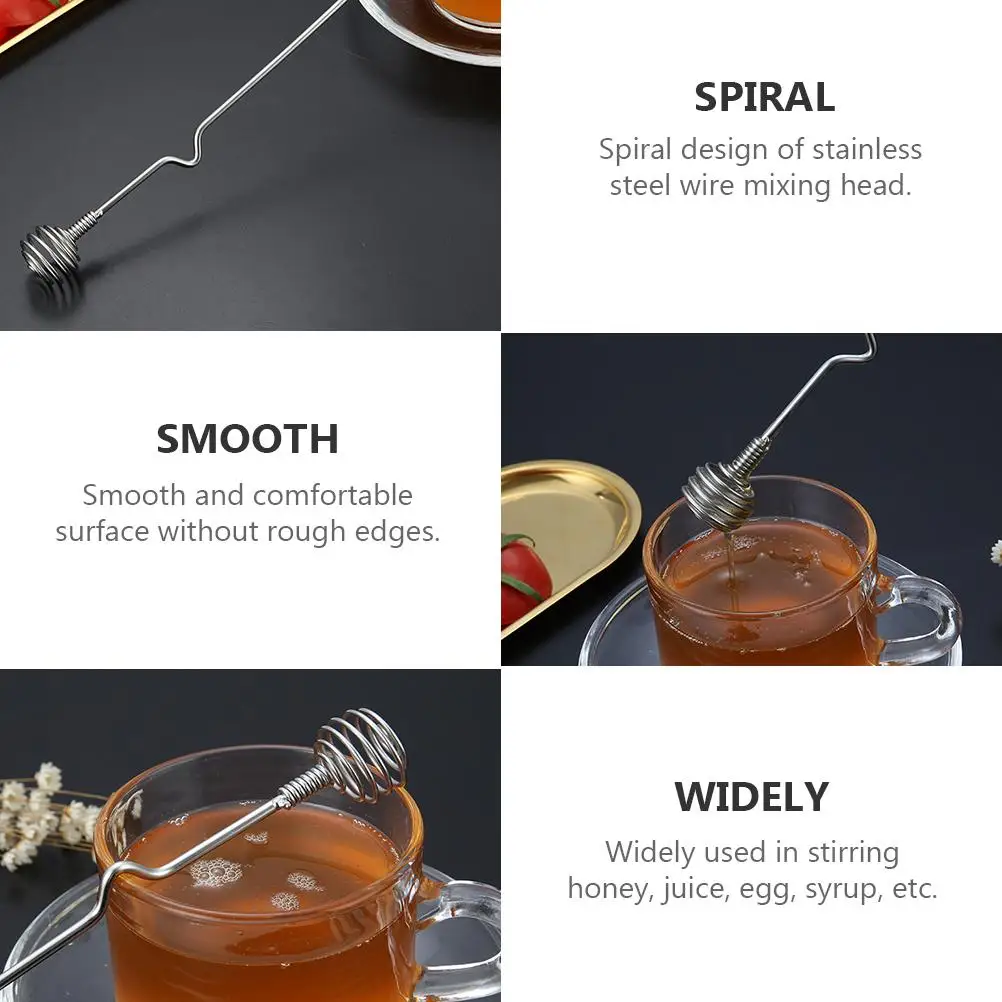 3pcs Stainless Steel Stirring Rod Blender Hand Mixer Kitchen Bar Honey Tool Spiral Design
3pcs Stainless Steel Stirring Rod Blender Hand Mixer Kitchen Bar Honey Tool Spiral Design