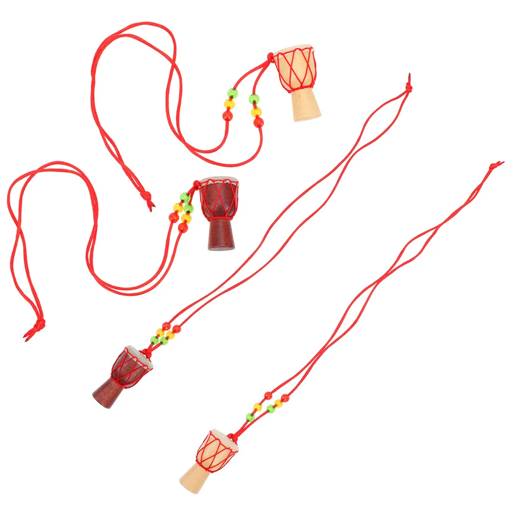 4 Pcs African Drum Necklace Pendant Jewelry Percussion Instrument Accessories Instruments Wooden
4 Pcs African Drum Necklace Pendant Jewelry Percussion Instrument Accessories Instruments Wooden