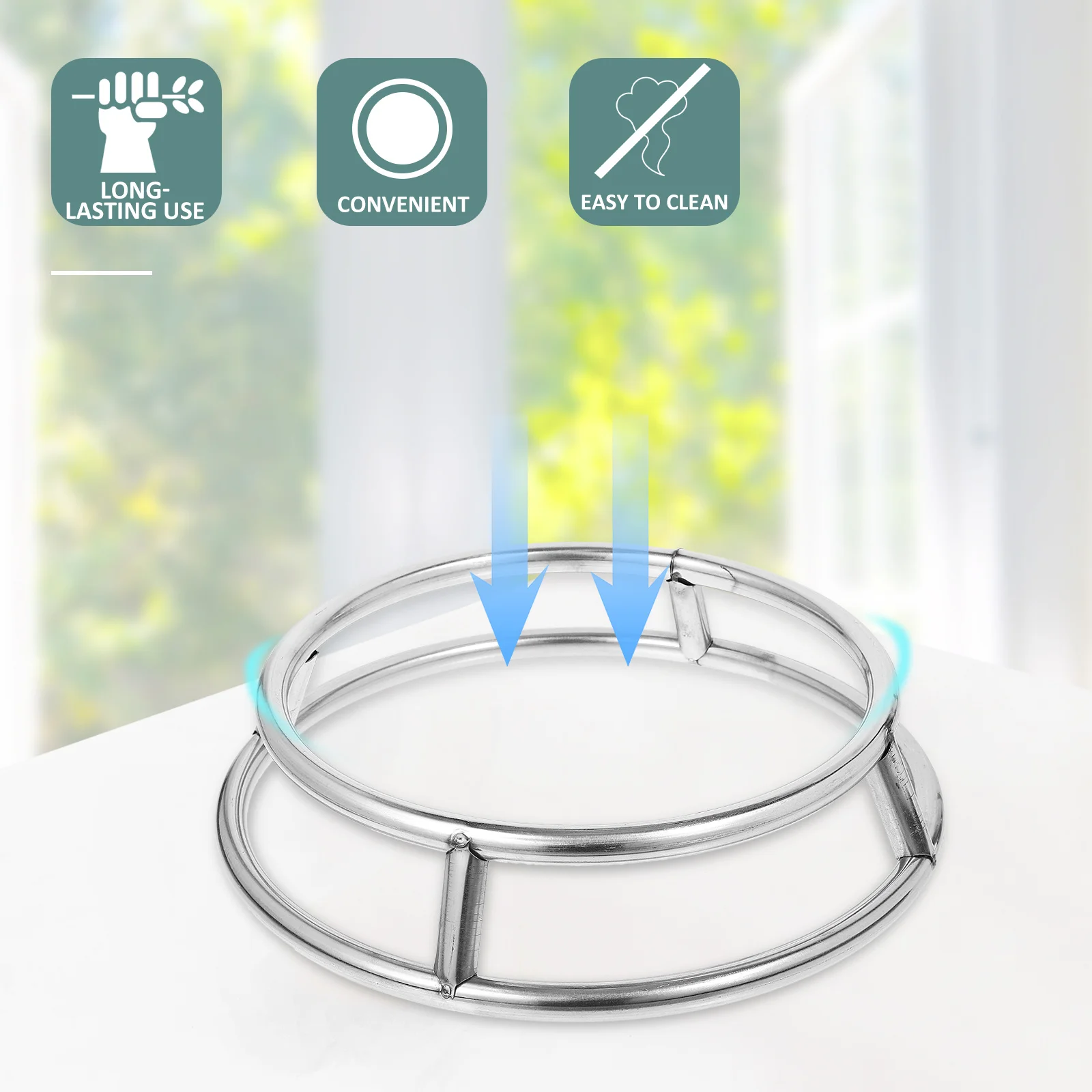 1pc Stainless Steel Pot Stand Multi-Functional Camping Wok Holder Outdoor Stove Rack Portable Grill Tripod For Bbq Heavy Duty
1pc Stainless Steel Pot Stand Multi-Functional Camping Wok Holder Outdoor Stove Rack Portable Grill Tripod For Bbq Heavy Duty