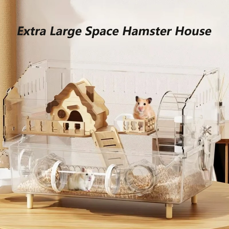 Hamster Cage Cage For Hamster Spacious Clear Acrylic Rodent Home With Accessories Gerbil Mouse Habitat Small Pet Supplies
Hamster Cage Cage For Hamster Spacious Clear Acrylic Rodent Home With Accessories Gerbil Mouse Habitat Small Pet Supplies