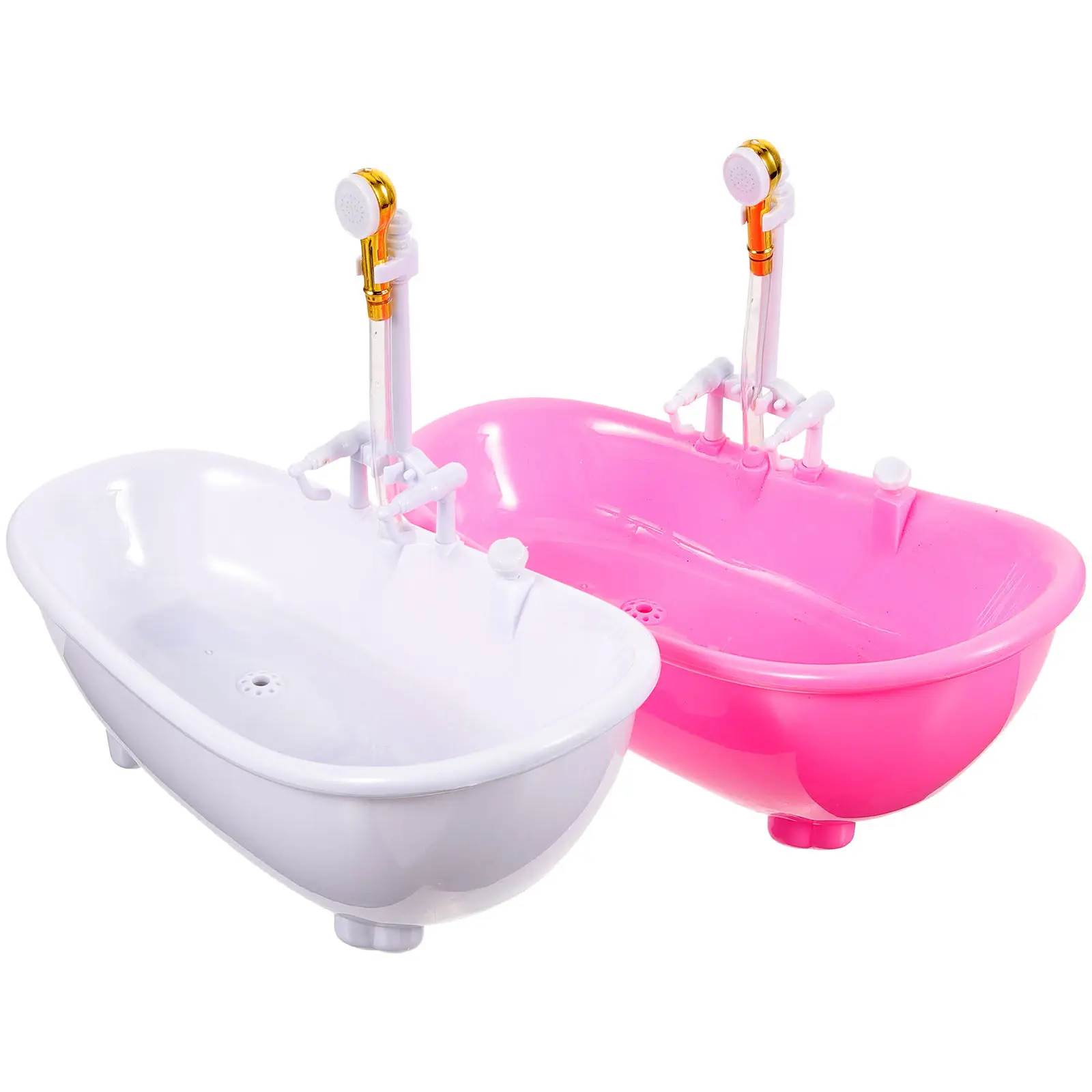 2Pcs Mini House Bath Basin Plastic Bathtub Spray Water Playset Decorative Accessory Bath Tub Spray Water Toy Bathtub
2Pcs Mini House Bath Basin Plastic Bathtub Spray Water Playset Decorative Accessory Bath Tub Spray Water Toy Bathtub