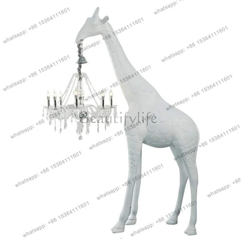 Large art giraffe sculpture animal ornament floor-to-ceiling luminous ornament exhibition hall sales office ornament
Large art giraffe sculpture animal ornament floor-to-ceiling luminous ornament exhibition hall sales office ornament