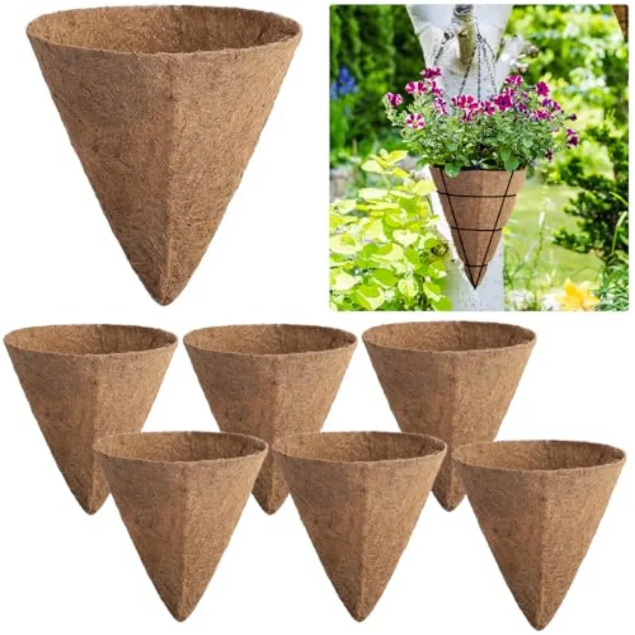 pcs 1 Inch Cone Shaped Coconut Liners Coconut Moss Liner for Hanging Baskets Coconuts Replacement Liner for Planters Flowers Ve
pcs 1 Inch Cone Shaped Coconut Liners Coconut Moss Liner for Hanging Baskets Coconuts Replacement Liner for Planters Flowers Ve