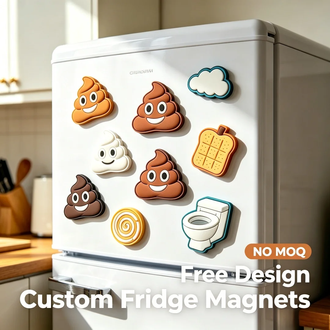 Custom Refrigerator Magnets Personalized Cartoon Poop Soft PVC Magnet Novelty Gag Gift Bathroom Fridge Funny Souvenir Decor
Custom Refrigerator Magnets Personalized Cartoon Poop Soft PVC Magnet Novelty Gag Gift Bathroom Fridge Funny Souvenir Decor