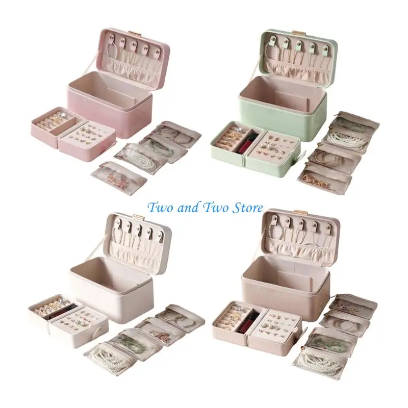 HX6F Compact Jewelry Travel Organizers Premium Multi Section Protective Case Women
HX6F Compact Jewelry Travel Organizers Premium Multi Section Protective Case Women