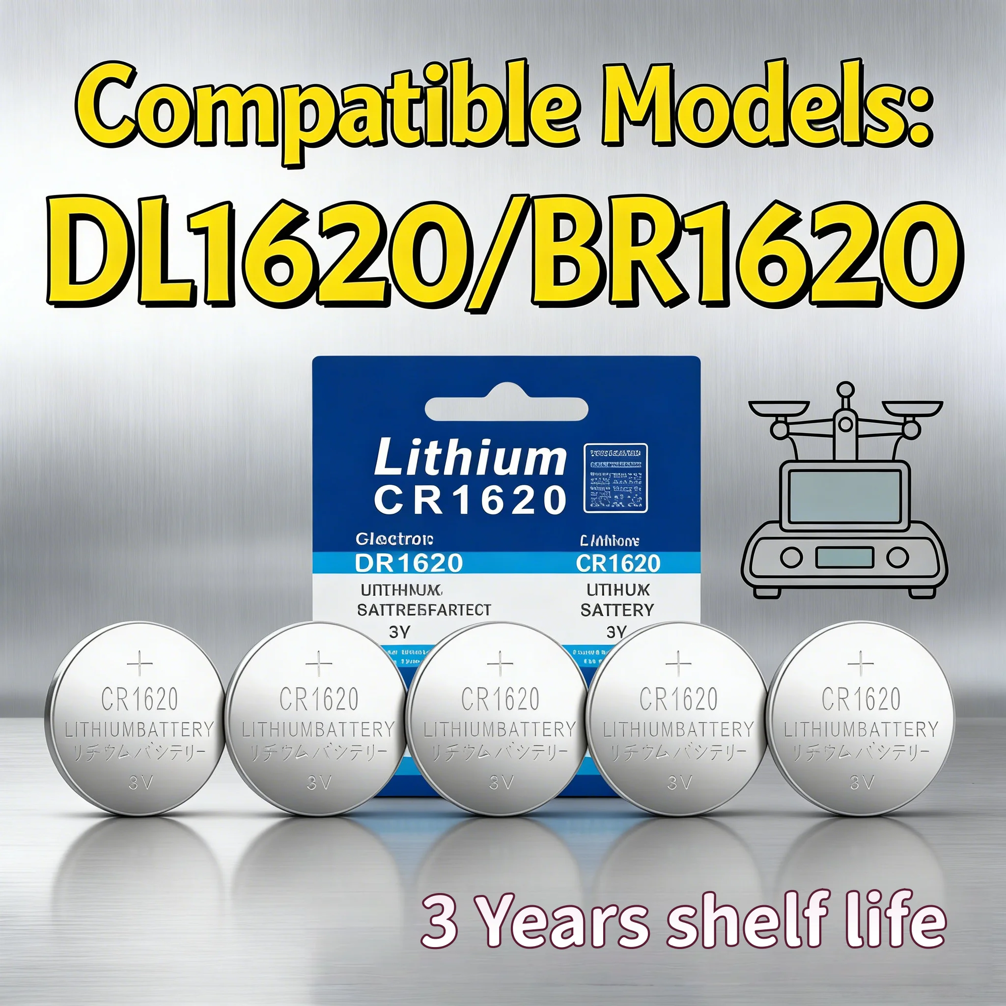 CR1620 Lithium Button Battery CR 1620 DL1620 BR1620 3V Durable Coins Cell Watch Batteries For Toys Clock Car Key Remote
CR1620 Lithium Button Battery CR 1620 DL1620 BR1620 3V Durable Coins Cell Watch Batteries For Toys Clock Car Key Remote