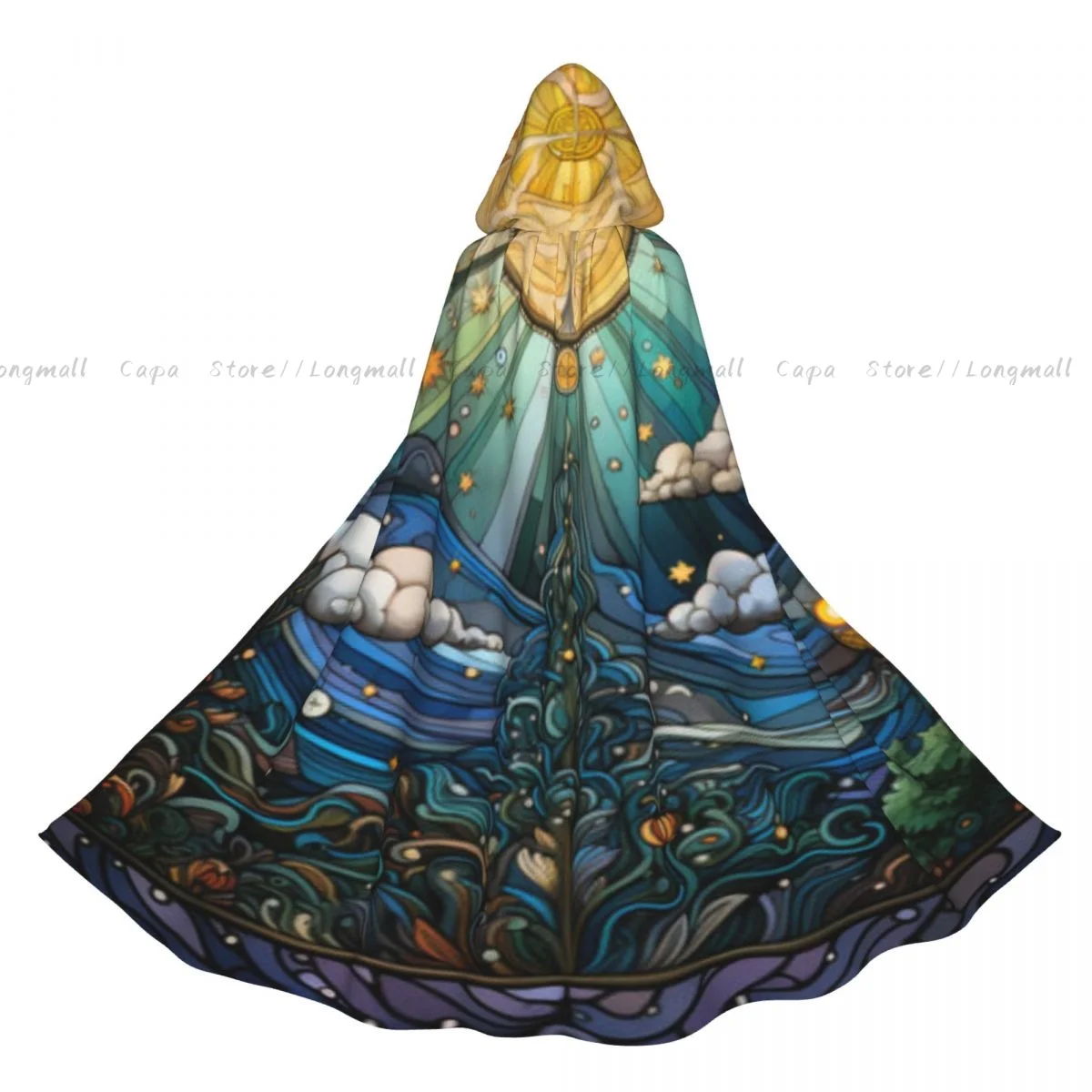 Косплей средневековые костюмы ночь с Луной звезды облака в витражном стекле с капюшоном стандартные длинные халаты куртки пальто карнавал 
Косплей средневековые костюмы ночь с Луной звезды облака в витражном стекле с капюшоном стандартные длинные халаты куртки пальто карнавал