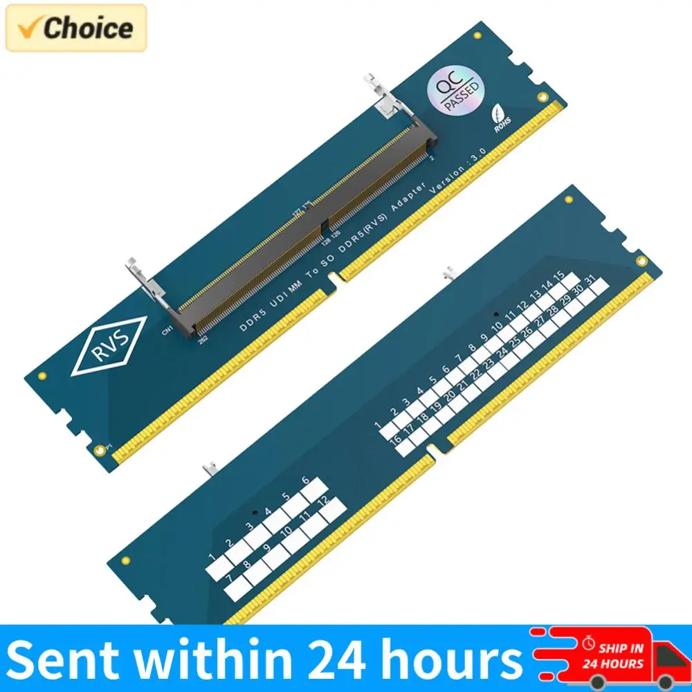 Laptop To Desktop SO-DIMM To PC DIMM Card Overcurrent Protection Memory Card Converter DDR5 Memory RAM Adapter Card
Laptop To Desktop SO-DIMM To PC DIMM Card Overcurrent Protection Memory Card Converter DDR5 Memory RAM Adapter Card