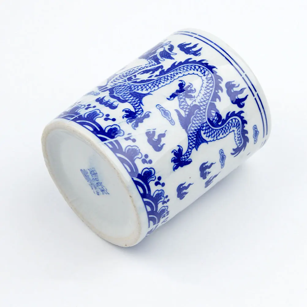 Ceramic Desktop Pen Holder Blue White Porcelain Multifunctional Pencil Organizer Office Stationery Storage Container
Ceramic Desktop Pen Holder Blue White Porcelain Multifunctional Pencil Organizer Office Stationery Storage Container