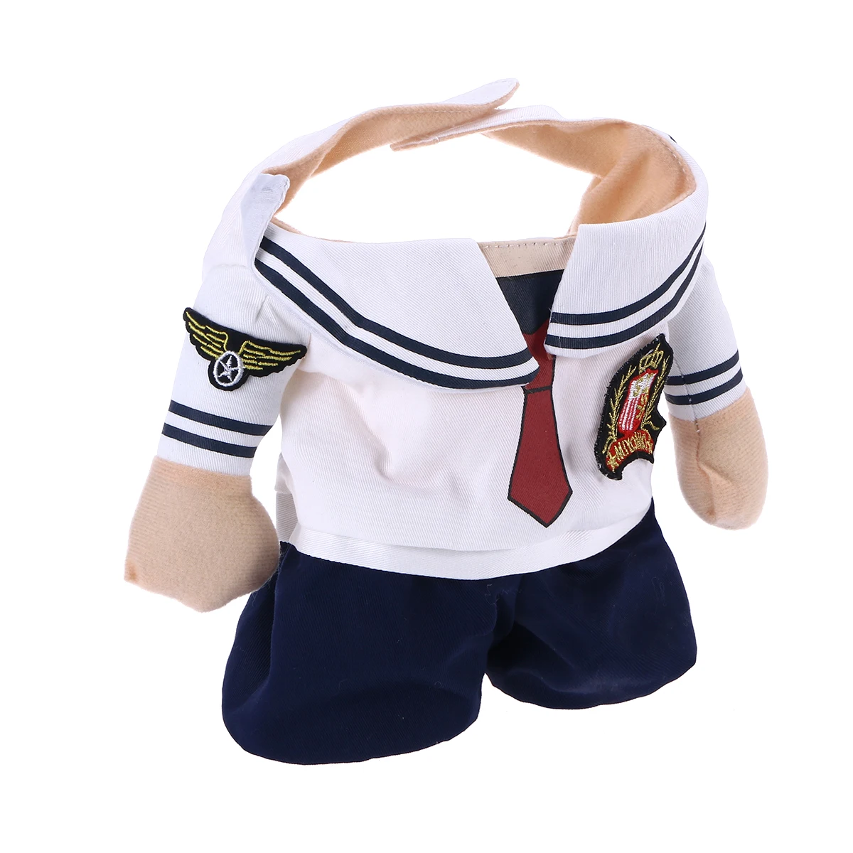 Pet Sailor Costume for Small Dogs Cats Navy Suit Warm Cotton Clothes Hook Loop Easy Wear Party Halloween Dog Jacket
Pet Sailor Costume for Small Dogs Cats Navy Suit Warm Cotton Clothes Hook Loop Easy Wear Party Halloween Dog Jacket